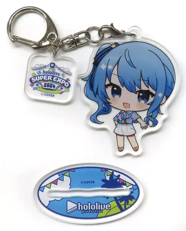 Keychain Hoshigai Suisei Mini Character Acrylic Stand Virtual Youtuber Hololive