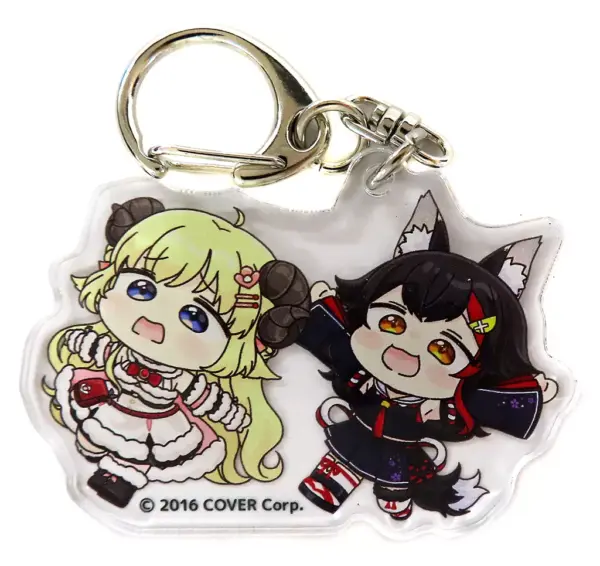 Keychain, Square-Wrapped Watome, Ogami Mio Acrylic Hologra, Virtual Youtuber, Ho