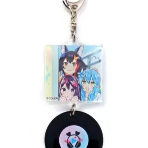 Keychain Azki Ogami Mio Yukika Rami Senpai Record-Style Virtual Youtuber Hololiv