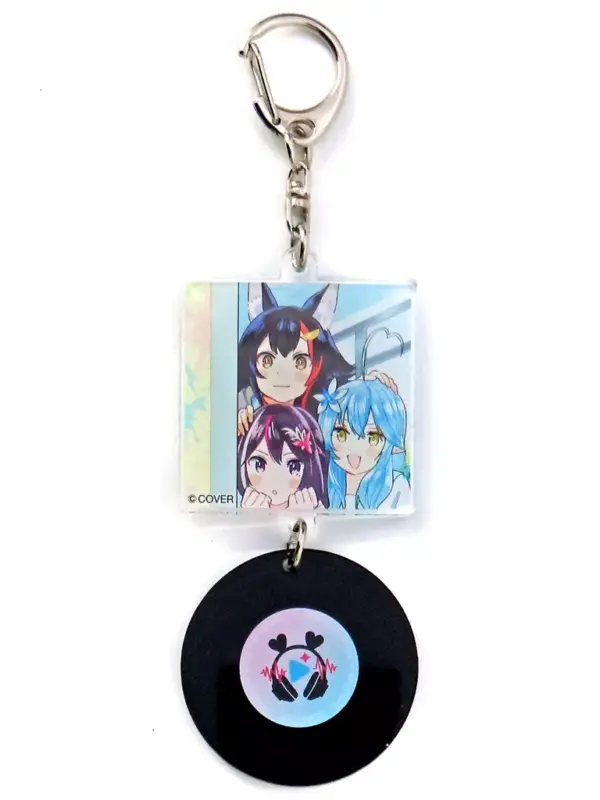 Keychain Azki Ogami Mio Yukika Rami Senpai Record-Style Virtual Youtuber Hololiv