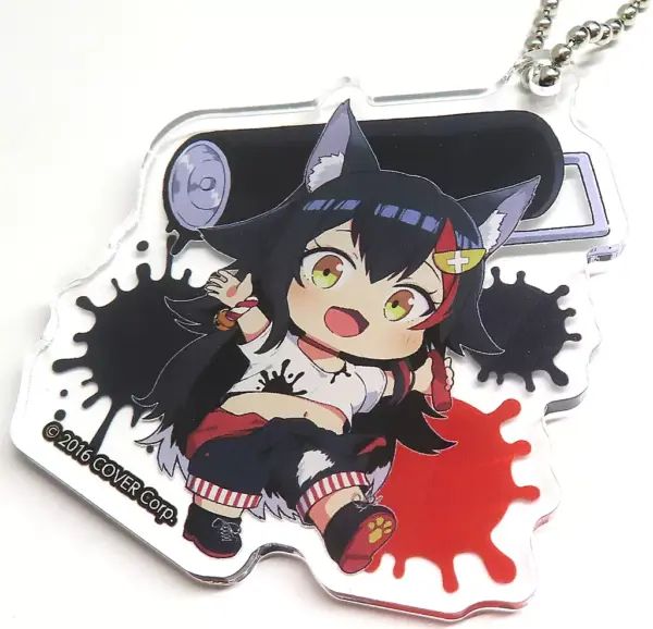 Keychain Ogami Mio Virtual Youtuber Hololive Aeon Black Friday Trading Acrylic F