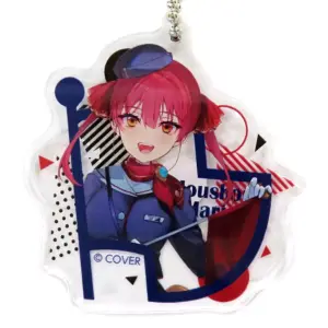Keychain Hololive Marine Virtual Youtuber City 24 Tourist Acrylic F/S-M503 from