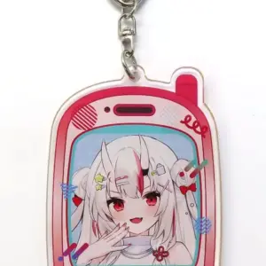 Keychain Hyakki Ayame Gal-Style Costume Virtual Youtuber Hololive Lawson Acrylic