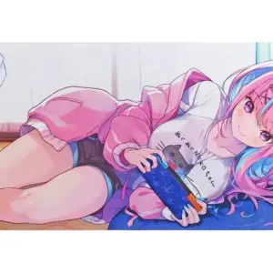 Miscellaneous Goods Minato Akua Wide Rubber Mat Virtual Youtuber Hololive Birthd