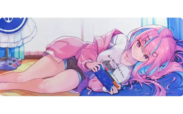 Miscellaneous Goods Minato Akua Wide Rubber Mat Virtual Youtuber Hololive Birthd