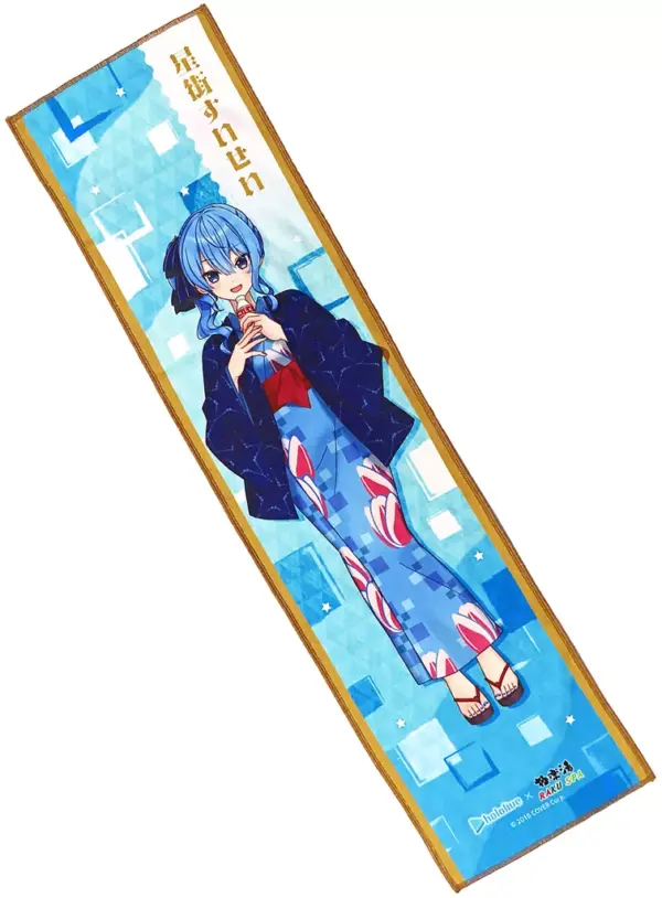 Towel, Tenugui, Hoshigai Suisei, Yukata Ver. Scarf Virtual Youtuber, Hololive Go