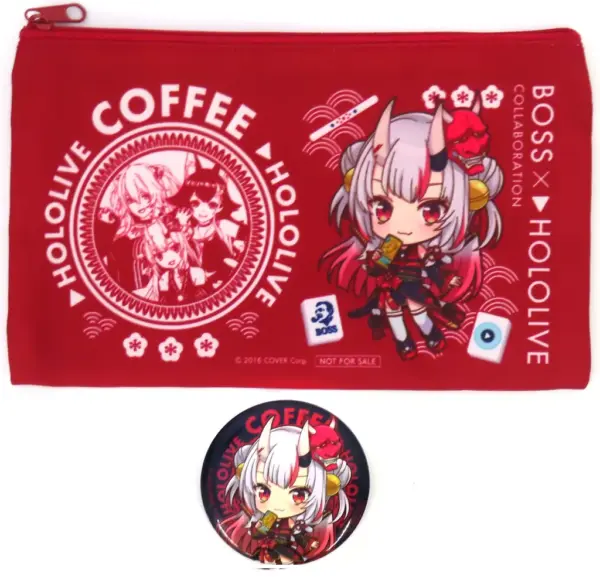 Goods Set Hyakki Ayame Can Badge Pouch Boss M League Virtual Youtuber Hololive C