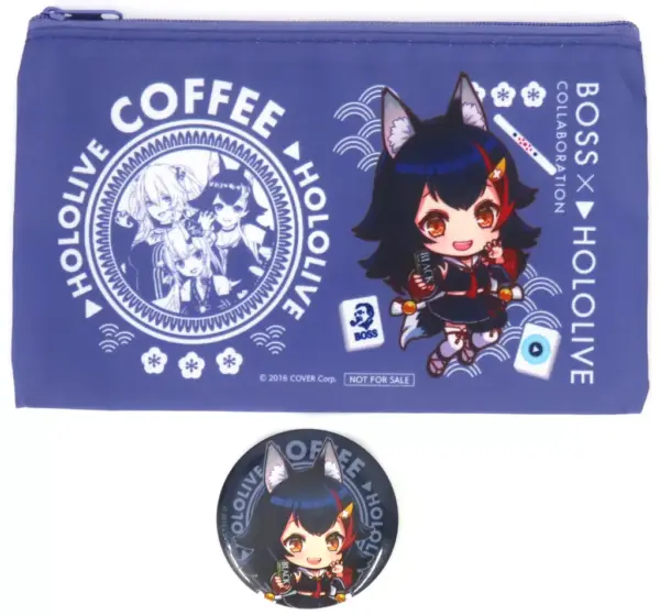 Goods Set Ogami Mio Can Badge Pouch Boss M League Virtual Youtuber Hololive Coll