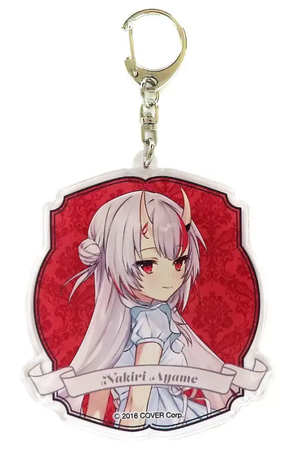Keychain Hyakki Ayame Acrylic Virtual Youtuber Hololive F/S-M503 from japan Rare