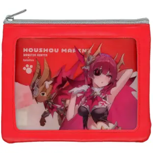 Bag Hololive Marine Merze Equipped Otomo Ailou Window Flat Pouch Virtual Youtube