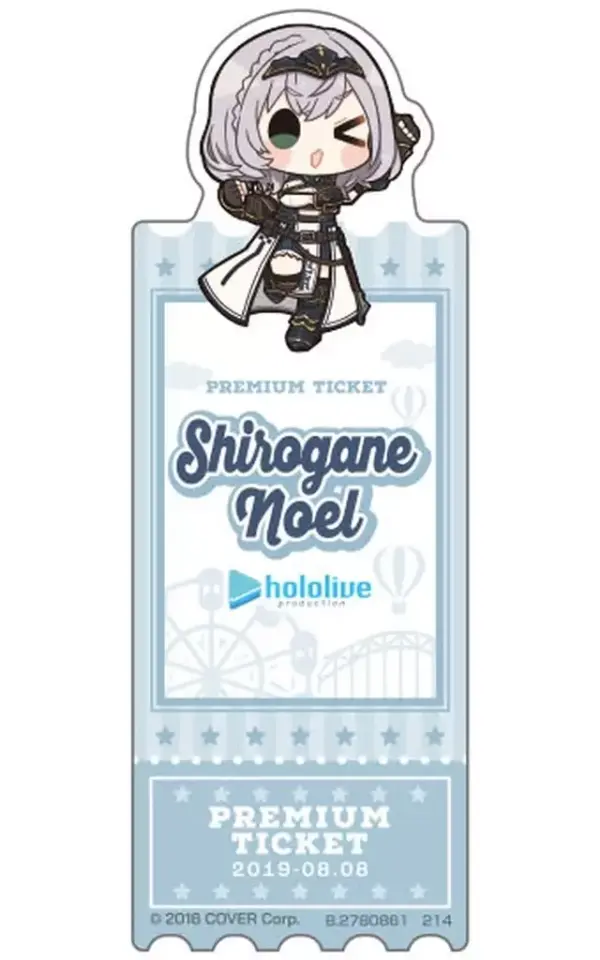 Book Cover Bookmark Shirogin Noel Hololive Production Collection City 24 Vol.2 F