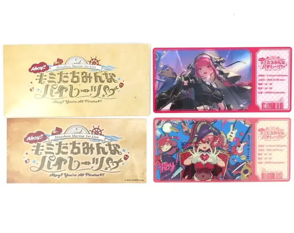 Goods Set, Logo, Clear Ticket, Sticker Hokkei Marine, 1St Live, Ahoy, You All Pi