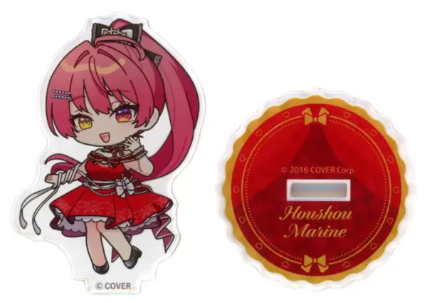 Acrylic Stand Panel Hokel Marine Mini Character/Skirt Dress/Opening Mouth Virtua