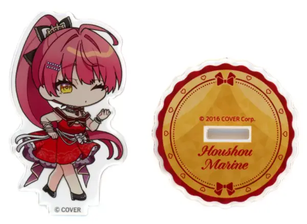 Acrylic Stand Panel Hokel Marine Mini Character/Skirt Dress/Closed Mouth Virtual