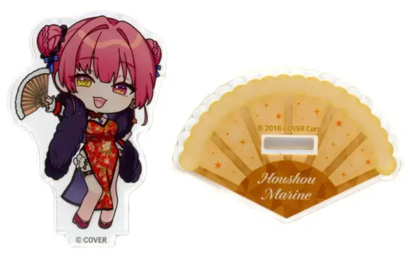 Acrylic Stand Panel Hokel Marine Mini Character/Chinese Dress/Double Eye Opening