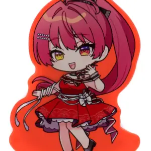 Keychain Single Item Hokage Marine Mini Character/Skirt Dress/Opening Acrylic Ma
