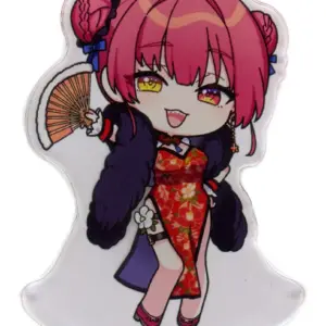 Keychain Single Item Hokage Marine Mini Character/Chinese Dress/Double Eye Open