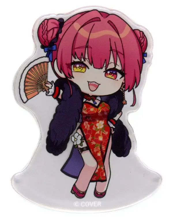 Keychain Single Item Hokage Marine Mini Character/Chinese Dress/Double Eye Open