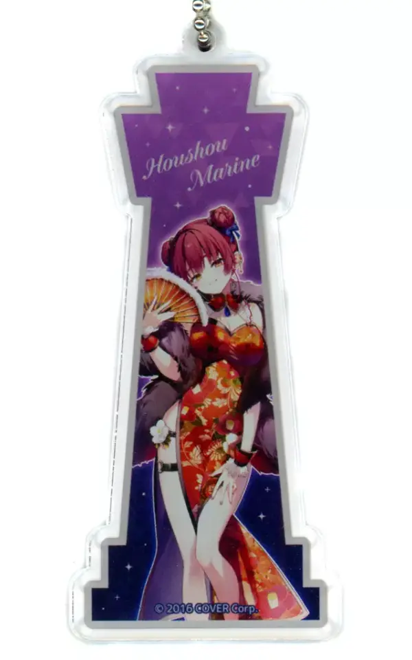 Keychain Hokel Marine Chinese Dress Acrylic Virtual Youtuber Yokohama Tower Coll