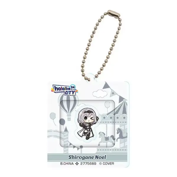 Keychain Silver Noel Hololive City 24 Acrylic Window Charm 02 F/S-M503 from japa