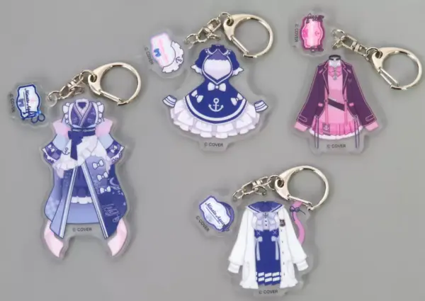 Keychain Minato Akutan'S Costume Set Of 4 Types Virtual Youtuber Hololive Akua 6
