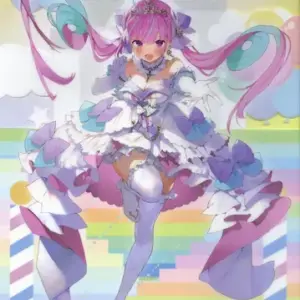 Poster A3 Clear Minato Akua Virtual Youtuber Iro Super Drum F/S-M503 from japan