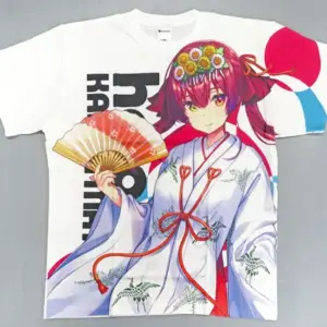 T-Shirt Hokage Marine Full Graphic Shrine Maiden Costume Ver. White Xl Size Virt