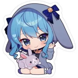 Candy Toy Sticker Hoshigai Suise Hololive Pekora Special Usada Liquid Jelly F/S-