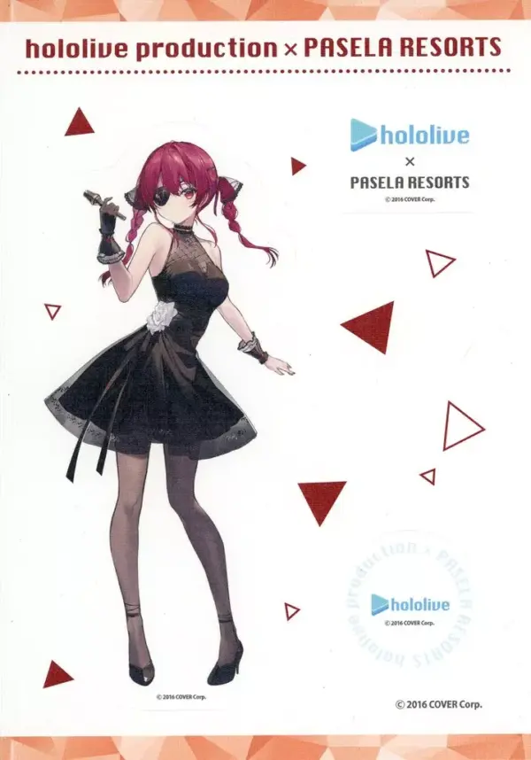 Sticker Hokel Marine Dress Wall Virtual Youtuber Hololive Pasela F/S-M503 from j