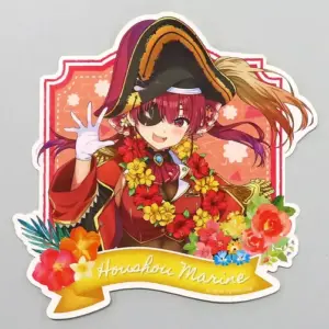 Sticker Hokel Marine, Living Trading Die Cut Virtual Youtuber Hololive Joypolis