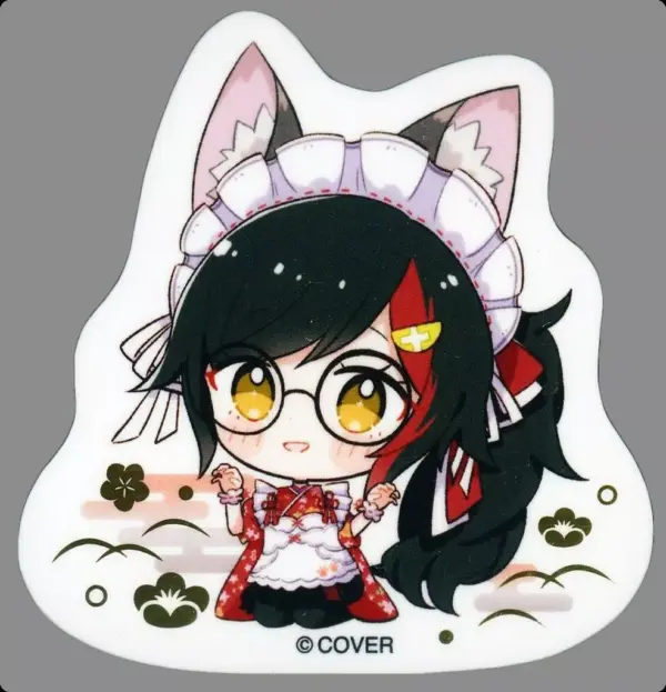 Sticker Ogami Mio Illustration Die Cut Virtual Youtuber Hololive Iroha Nihohetto
