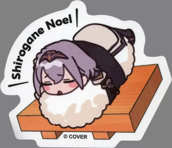 Sticker Shirogin Noel Holo No Live Sushi Goods Series Virtual Youtuber F/S-M503