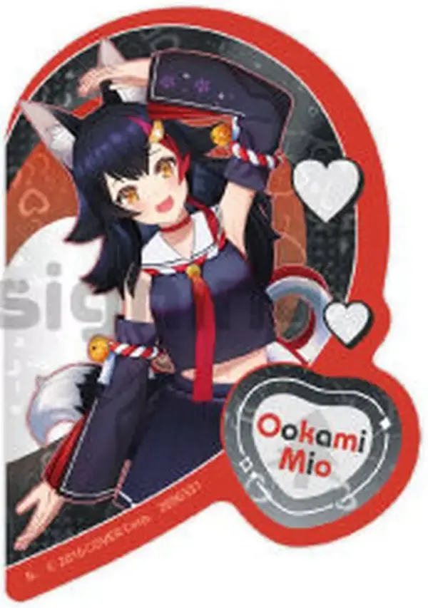 Sticker Ogami Mio Left Hand Virtual Youtuber Hololive Kira Set F/S-M503 from jap