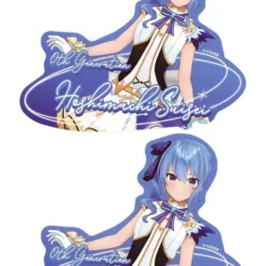 Sticker Hoshigai Suisei Stickers, 1 Type, 2 Pieces, Origin Costume, Virtual Yout