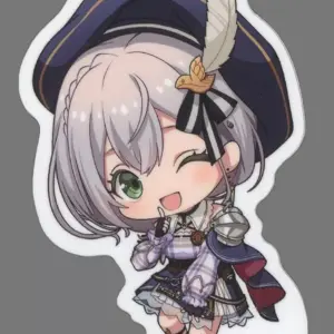 Sticker Shirogin Noel Hololive Fantasy Virtual Youtuber F/S-M503 from japan Rare