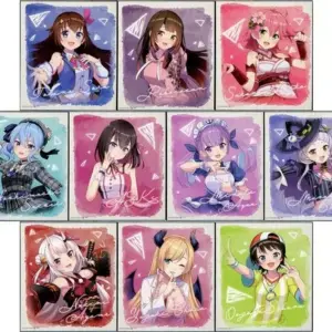 Paper Products Set Of 10 Types Hololive Super Expo 2022 Trading Mini Color Vol.1