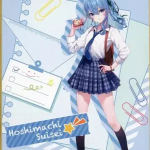 Paper Products Hoshigai Suisei Full Body Virtual Youtuber Hololive 7-Eleven Shir