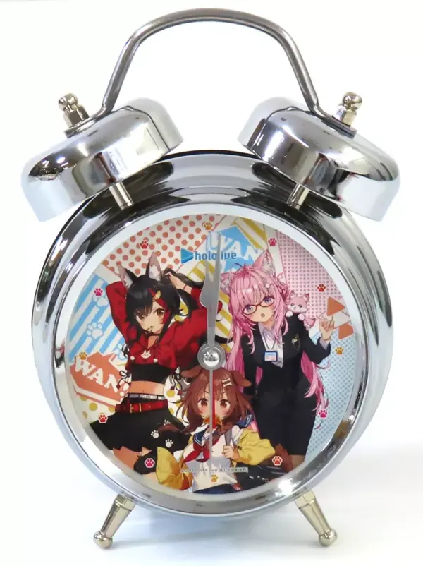 Table Clock Wall Ogami Mio Inugami Korone Hiroki Koyori Alarm With Original Voic