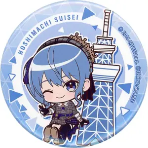 Badge Pins Hoshigai Suisei Virtual Youtuber Hololive Tokyo Skytree Town Trading