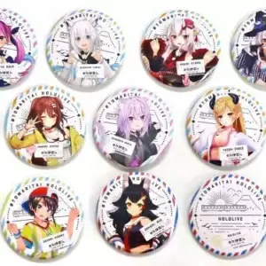 Badge Pins B Group Can Set Of 10 Virtual Youtuber Hololive Izu Travel Planning H