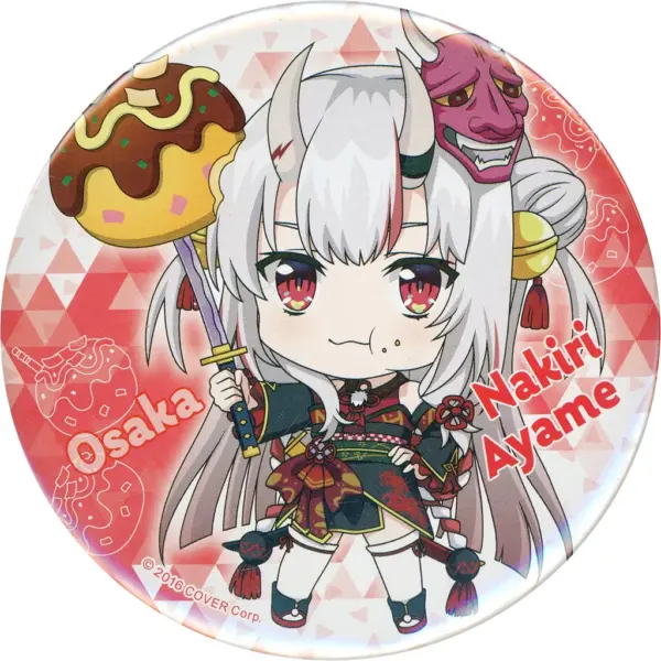 Badge Pins Hyakki Ayame Hololive Local Osaka Takoyaki Can Virtual Youtuber Limit