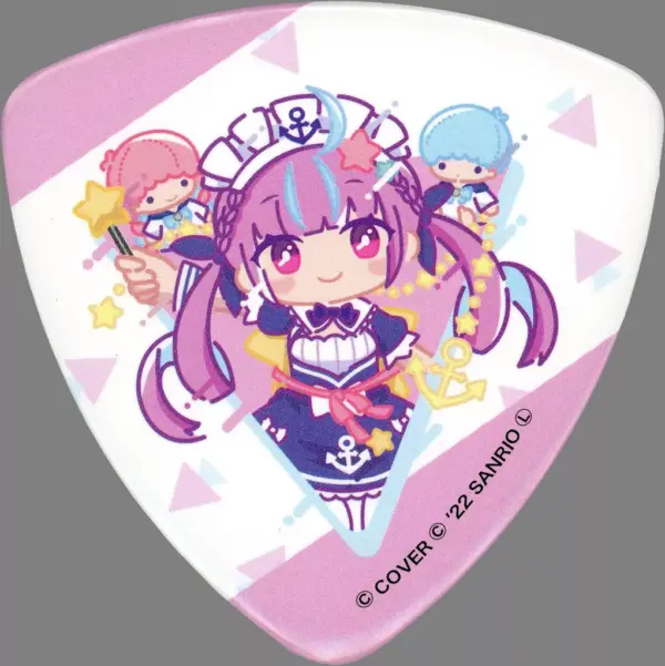 Badge Pins Minato Akua Little Twin Stars Virtual Youtuber Hololive Sanrio Charac