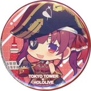 Badge Pins Hokkei Marine Tokyo Tower Virtual Youtuber Hololive In A Big Search F