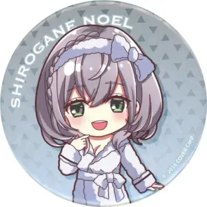 Badge Pins Silver Noel Bathrobe Ver. Virtual Youtuber Hololive Red Tokyo Tower T