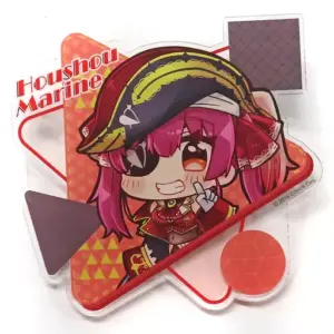 Badge Pins Hokage Marine Mini Character Virtual Youtuber Hololive Joypolis Dream