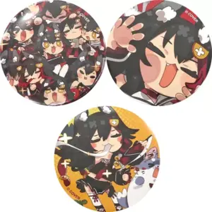 Badge Pins Ogami Mio 3-Type Can Set Virtual Youtuber Hololive Birthday Commemora