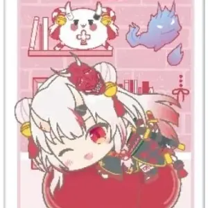 Badge Pins Hyakki Ayame Hololive Hagumitsu Square Can D F/S-M503 from japan Rare