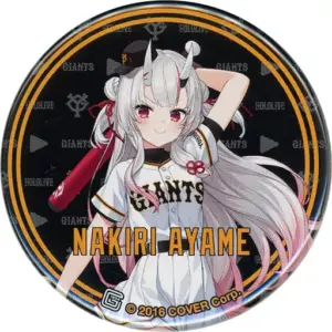 Badge Pins Hyakki Ayame Yomiuri Giants Virtual Youtuber Hololive Can F/S-M503 fr