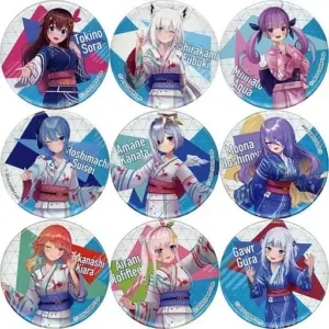 Badge Pins All 9 Types Set Virtual Youtuber Hololive Summer 2023 In Marui Can Yu