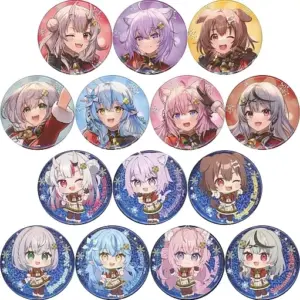 Badge Pins All 14 Types Set Virtual Youtuber Hololive Xmas Ar Live Sweet Happy H